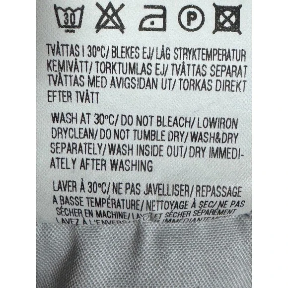 Acne Studios Kex Nightster Jeans Womens 29 x 34‎ Gray Denim Slim Y2K Minimalist - Picture 16 of 16